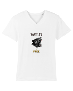 WILD AND FREE Tricou mânecă scurtă guler V Bărbat Presenter
