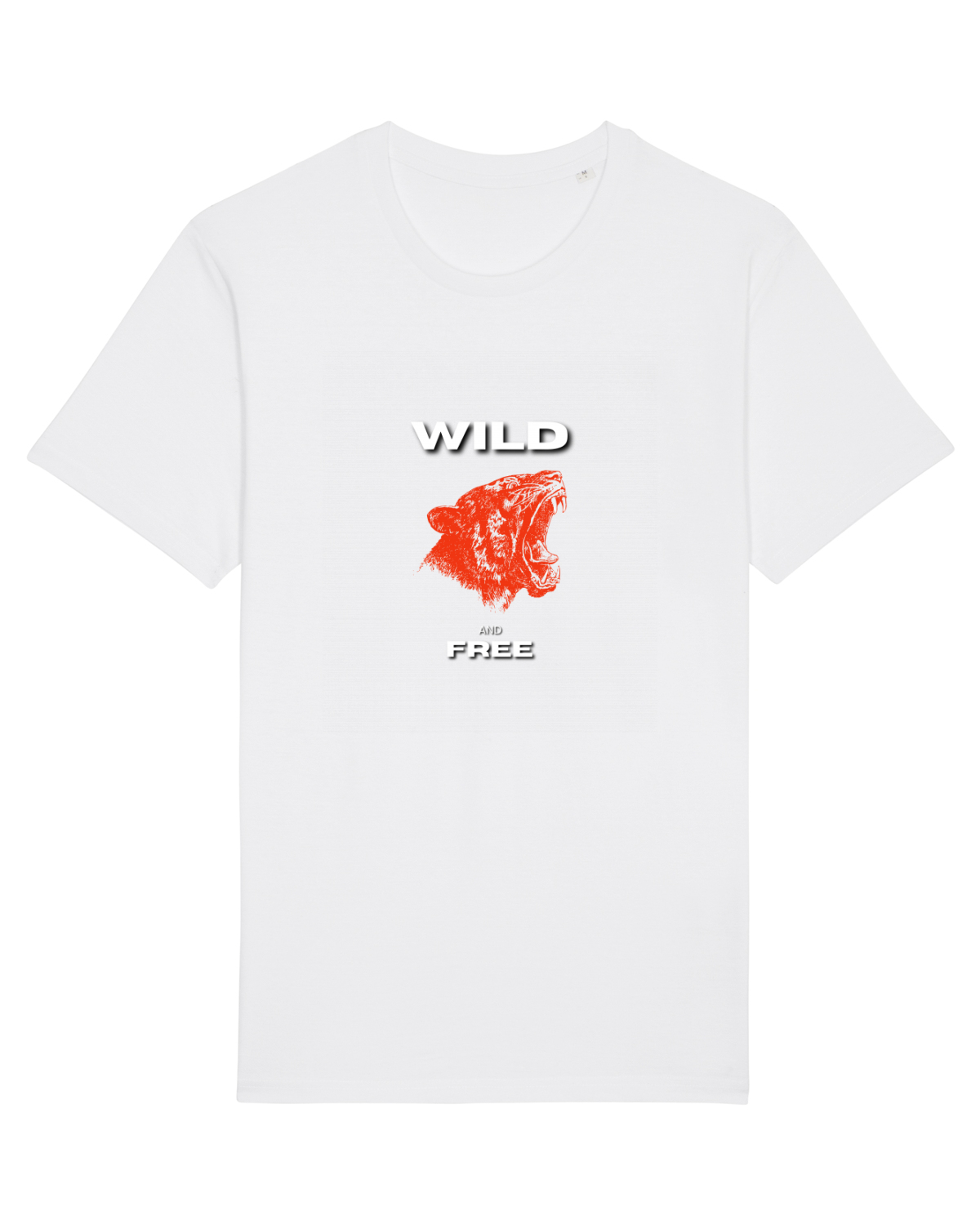Tricou mânecă scurtă Unisex Rocker White