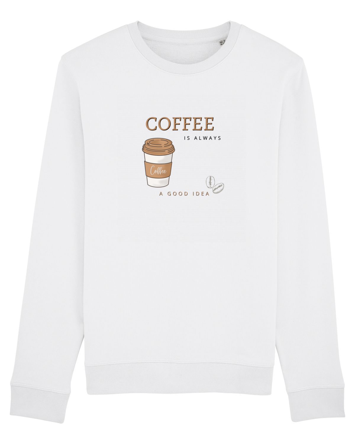 Bluză mânecă lungă Unisex Rise White