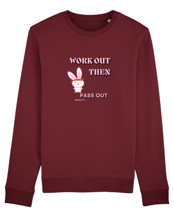 Workout then pass out Burgundy