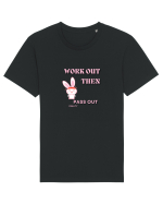 Workout then pass out Tricou mânecă scurtă Unisex Rocker