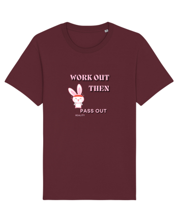 Workout then pass out Burgundy