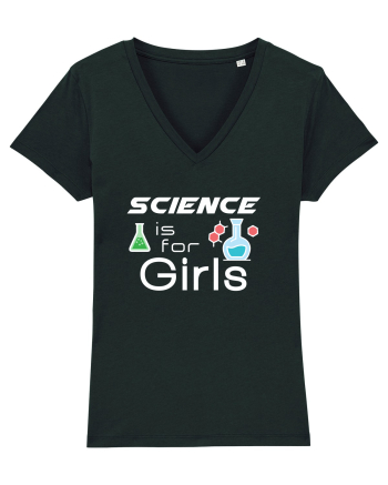 Science is for Girls Black