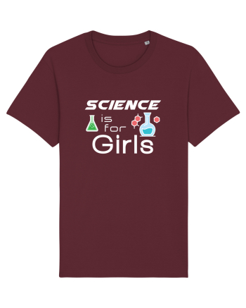 Science is for Girls Burgundy