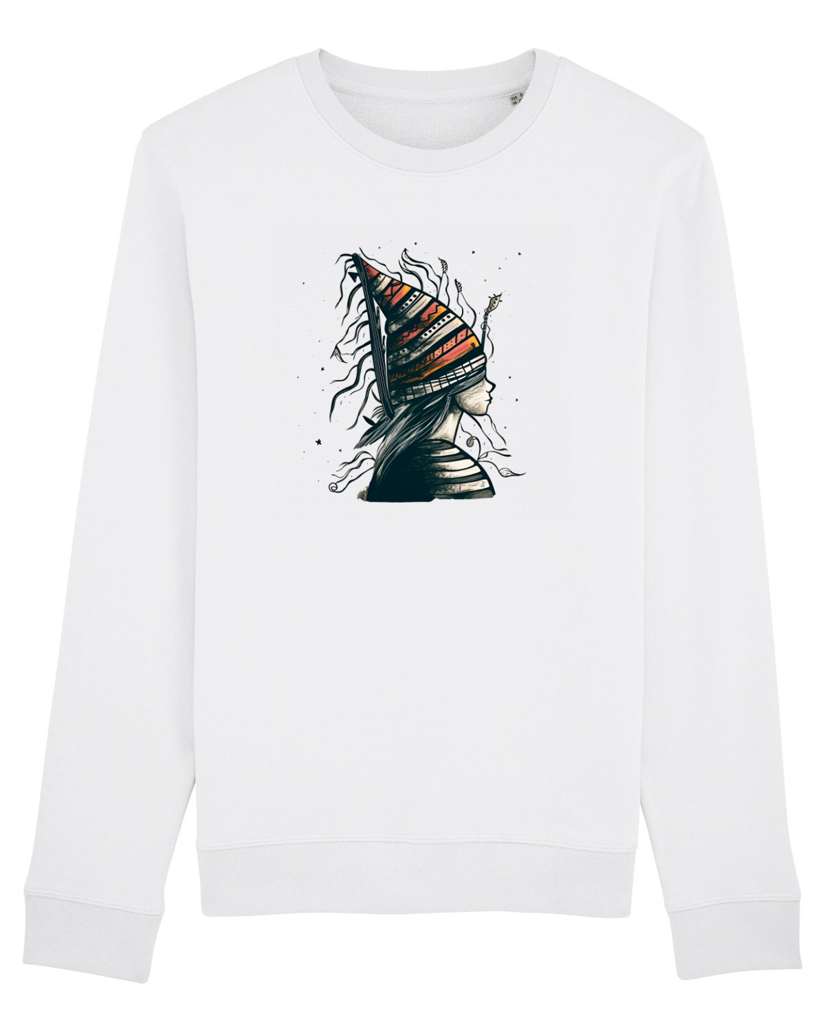 Bluză mânecă lungă Unisex Rise White