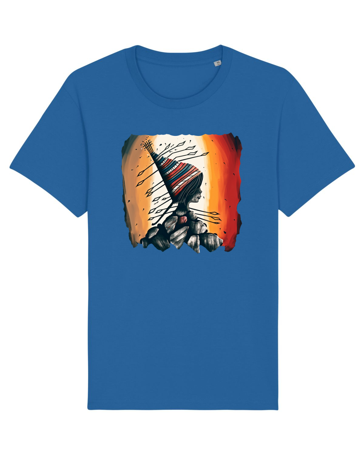 Tricou mânecă scurtă Unisex Rocker Royal Blue