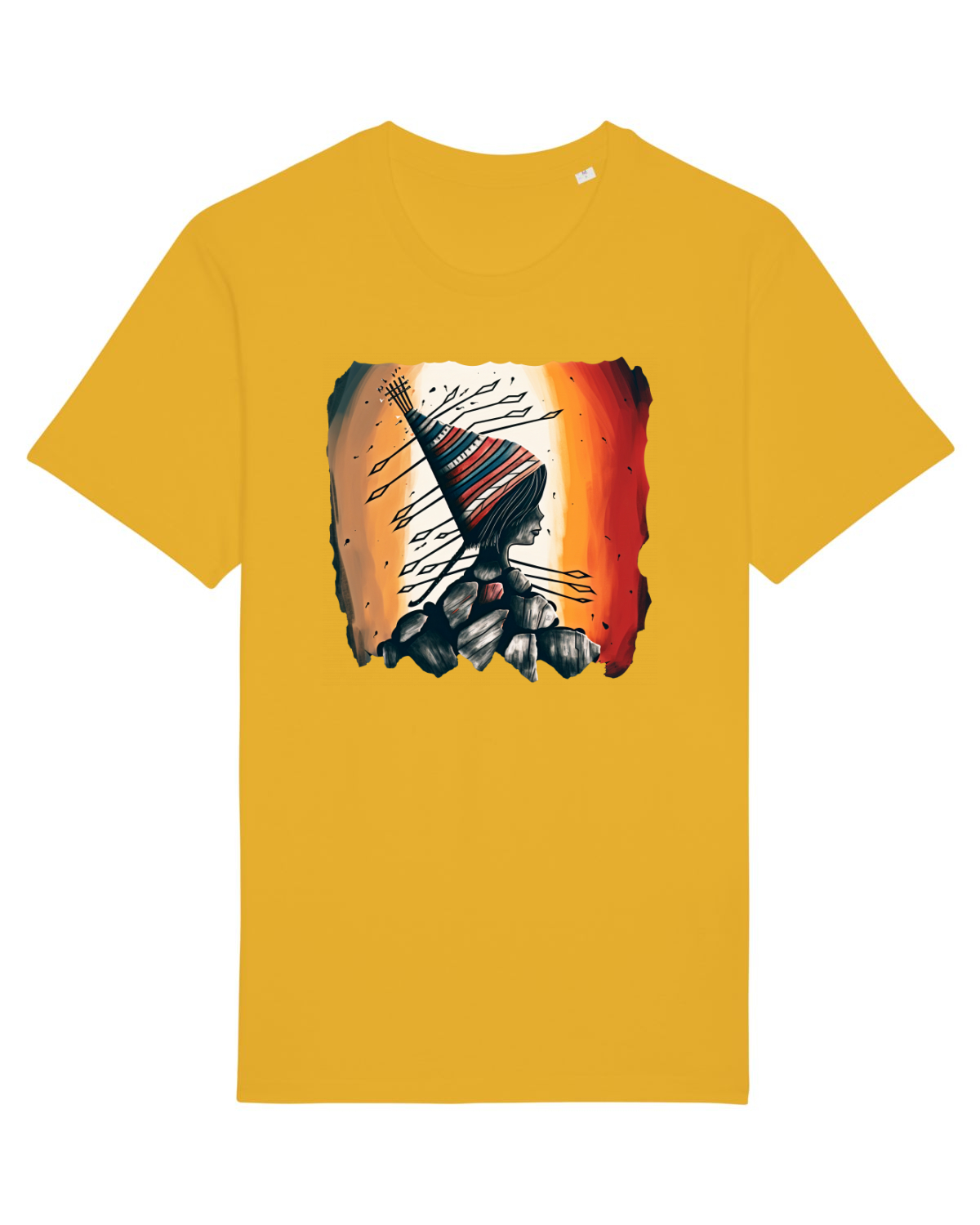 Tricou mânecă scurtă Unisex Rocker Spectra Yellow