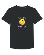 be the first to smile Tricou mânecă scurtă guler larg Bărbat Skater