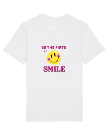 be the first to smile White