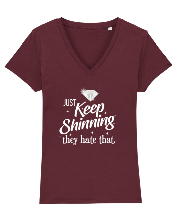 Keep Shinning Burgundy
