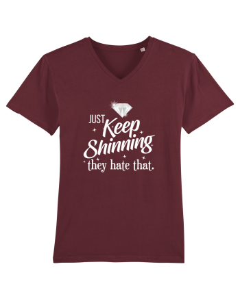 Keep Shinning Burgundy
