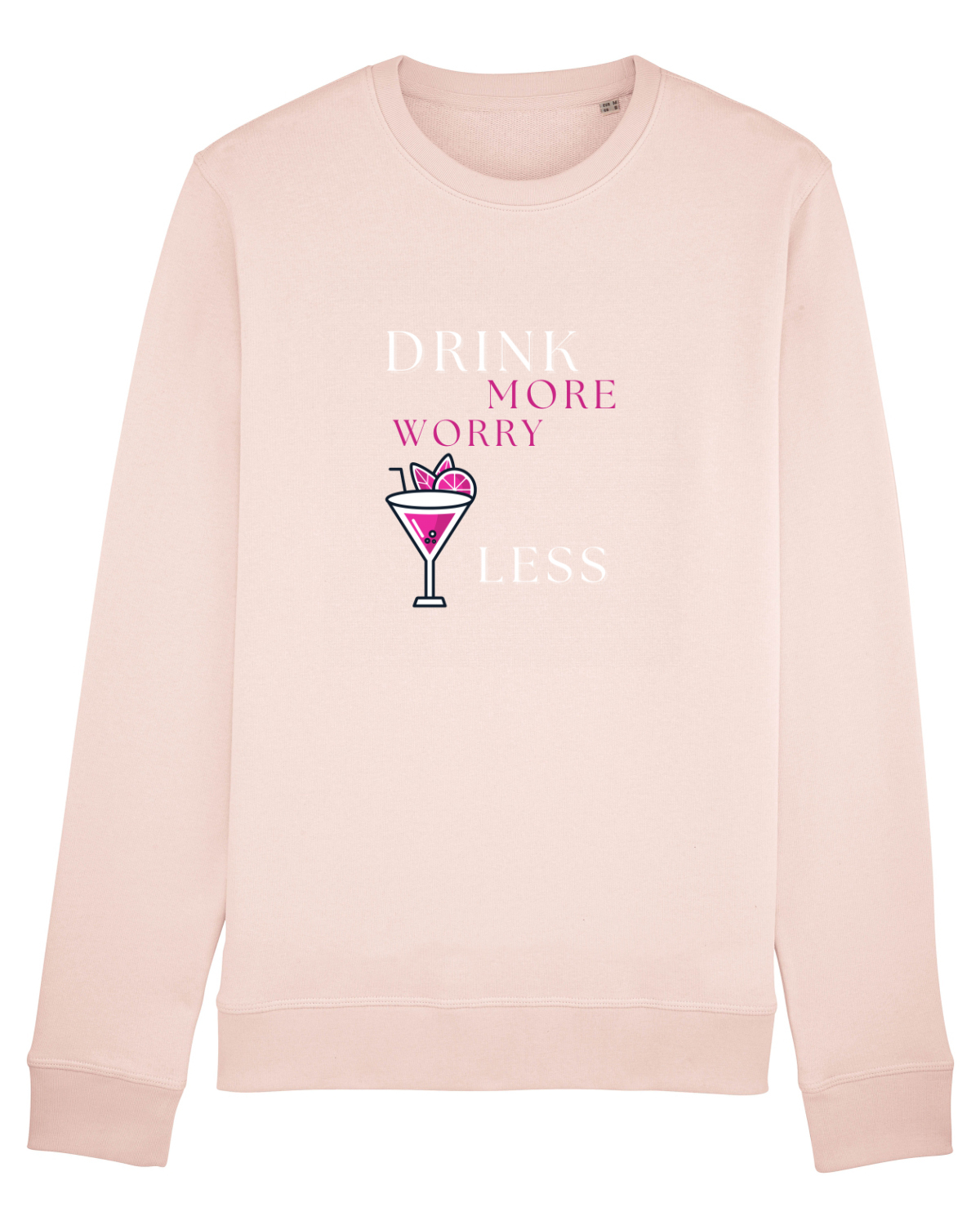 Bluză mânecă lungă Unisex Rise Candy Pink