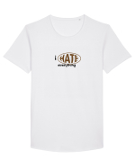 i hate everything Tricou mânecă scurtă guler larg Bărbat Skater