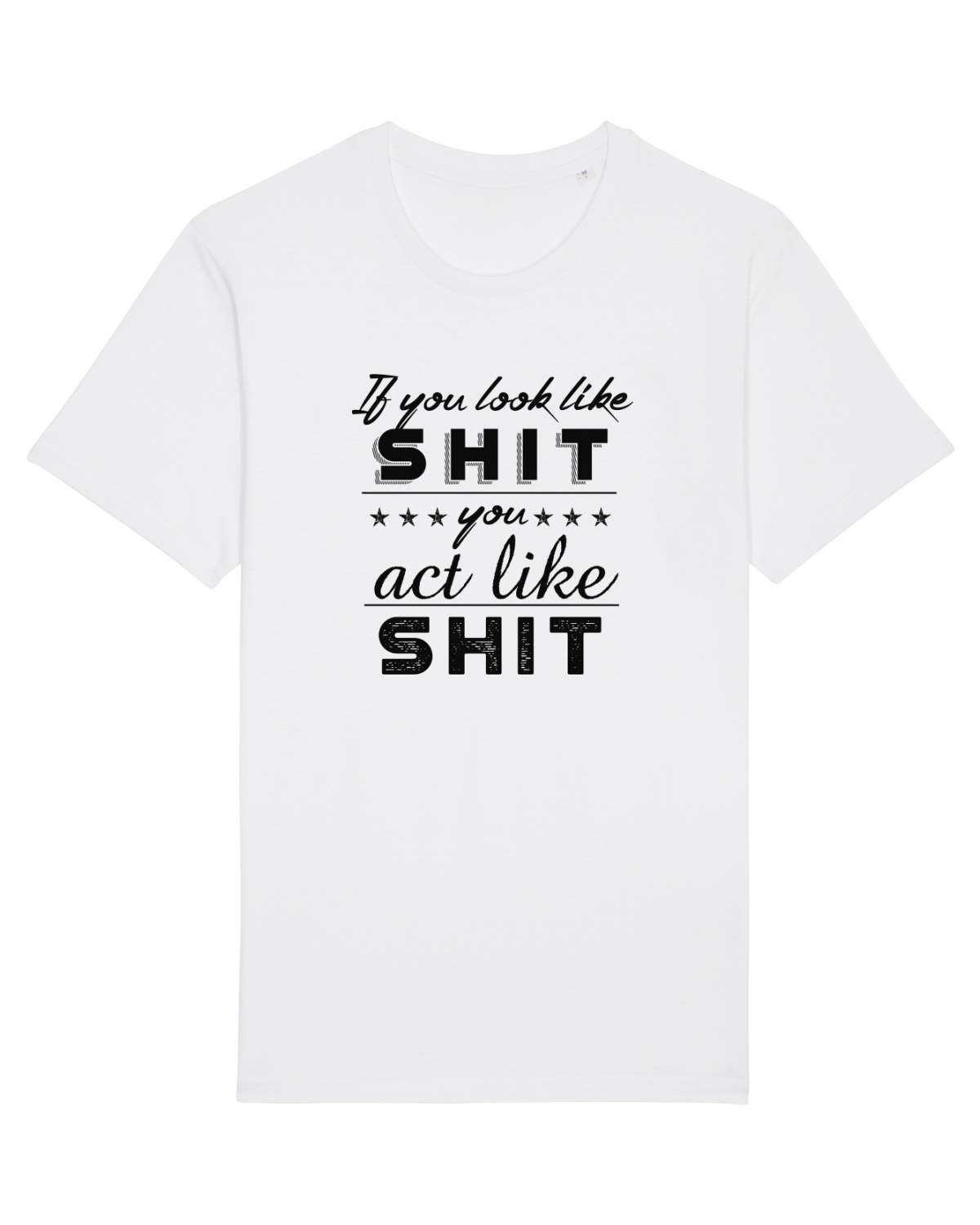 Tricou mânecă scurtă Unisex Rocker White