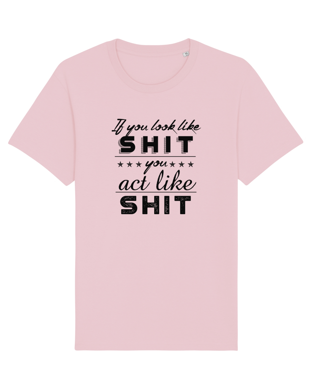 Tricou mânecă scurtă Unisex Rocker Cotton Pink