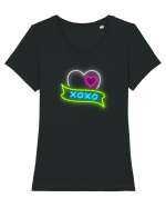 Pupici Tricou mânecă scurtă guler larg fitted Damă Expresser