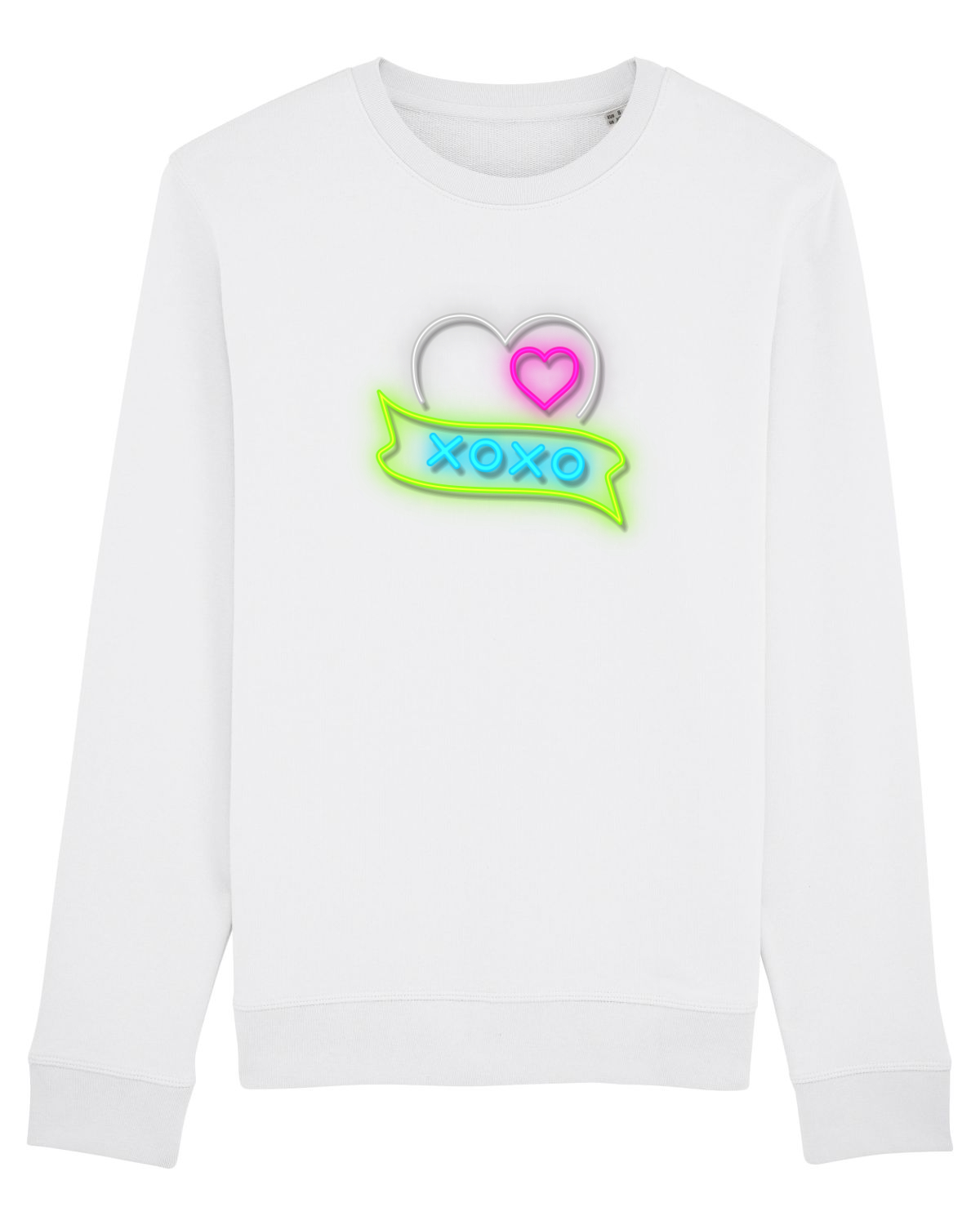 Bluză mânecă lungă Unisex Rise White