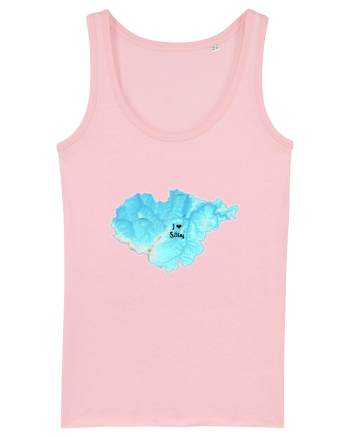 Sălaj County Map Cotton Pink