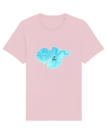 Sălaj County Map Cotton Pink