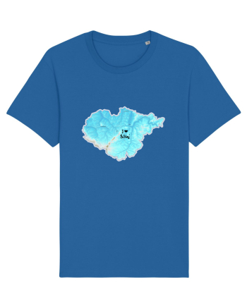 Sălaj County Map Royal Blue