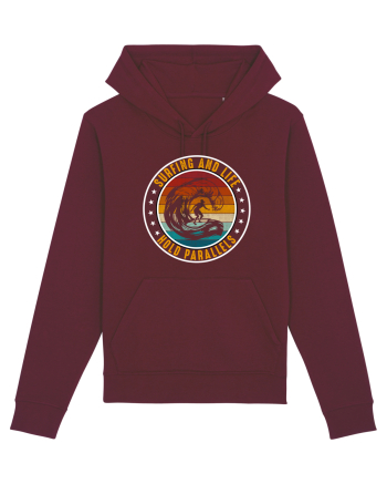 Surfing And Life Hold Parallels Burgundy