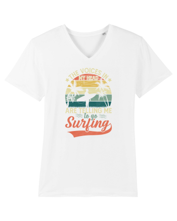 The Voices In My Head Are Telling Me To Go Surfing White
