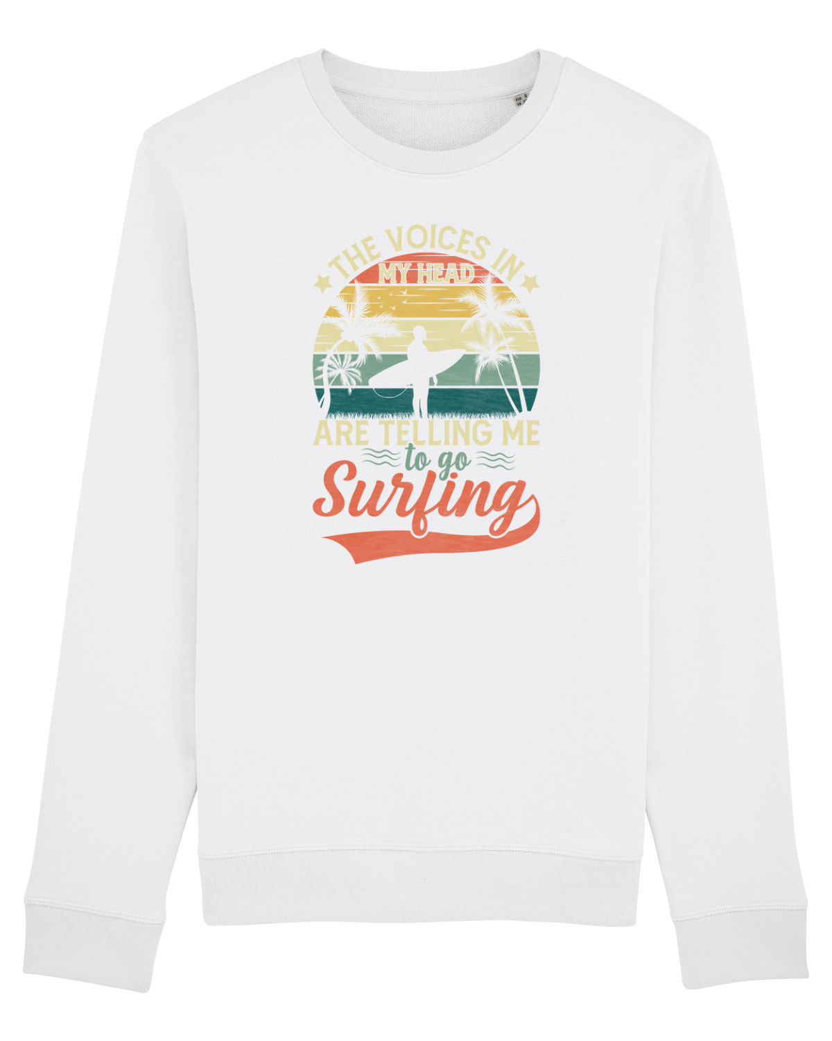 Bluză mânecă lungă Unisex Rise White