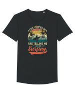 The Voices In My Head Are Telling Me To Go Surfing Tricou mânecă scurtă guler larg Bărbat Skater