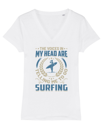 The Voices In My Head Are Telling Me To Go Surfing White