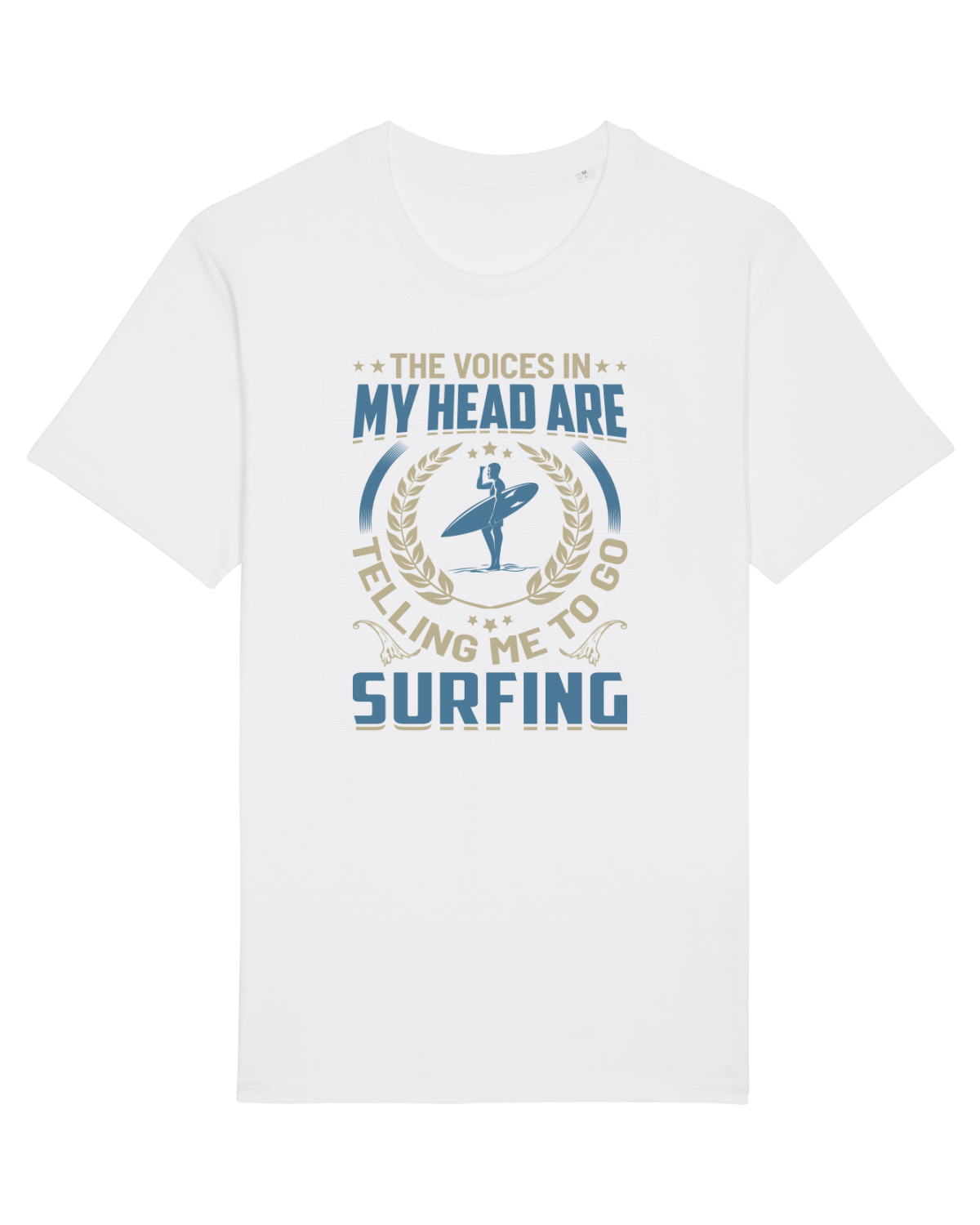 Tricou mânecă scurtă Unisex Rocker White