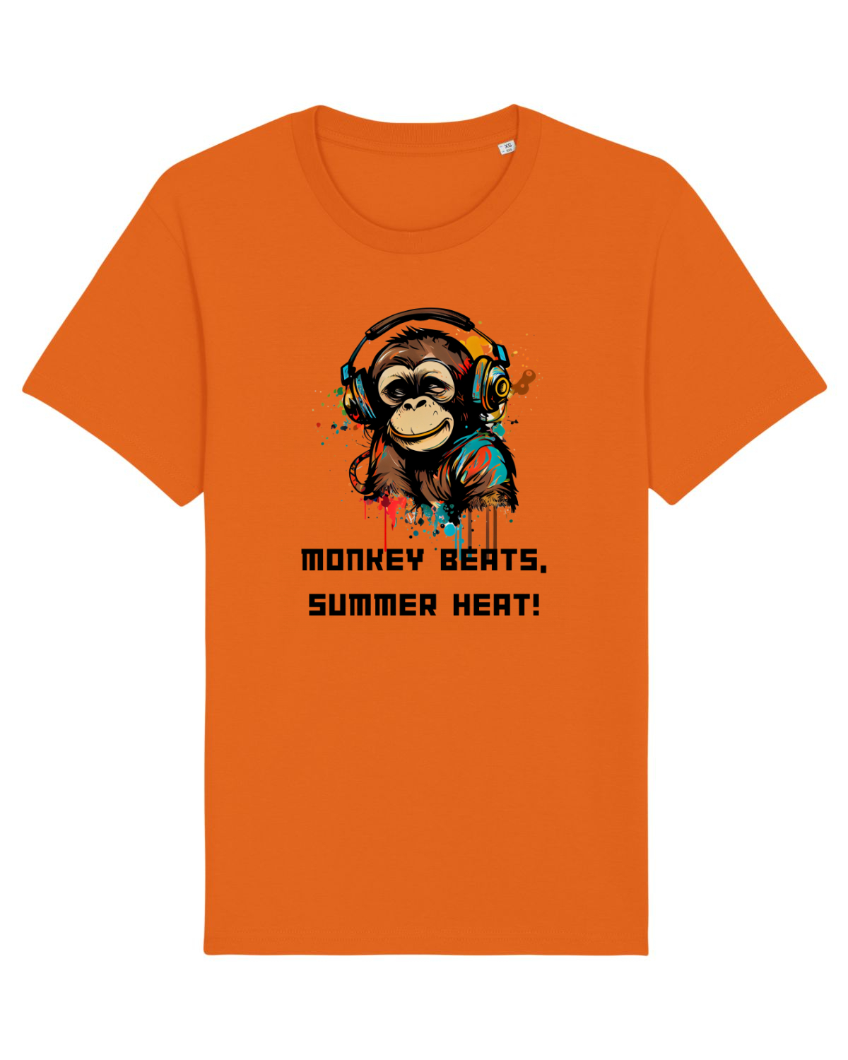 Tricou mânecă scurtă Unisex Rocker Bright Orange