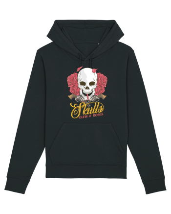Skulls Guns Roses Black