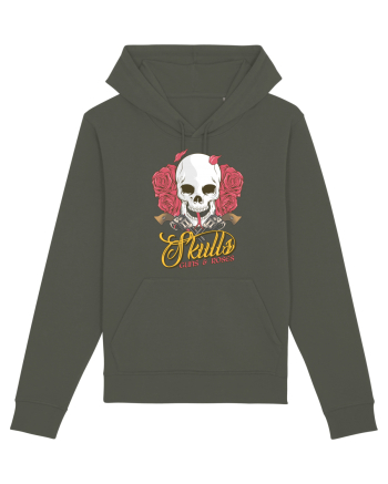 Skulls Guns Roses Khaki