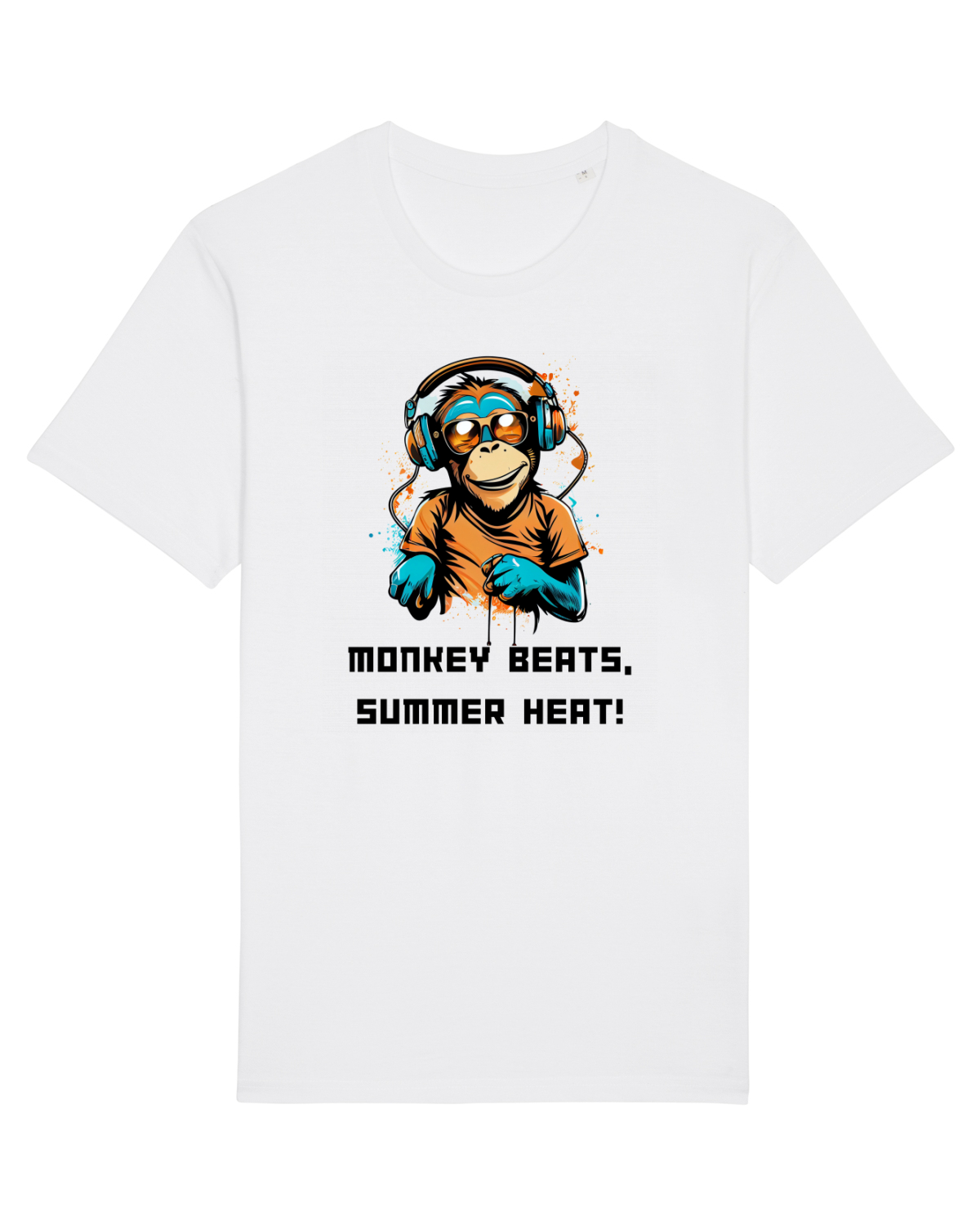Tricou mânecă scurtă Unisex Rocker White