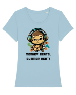 MONKEY BEATS - V6 Tricou mânecă scurtă guler larg fitted Damă Expresser