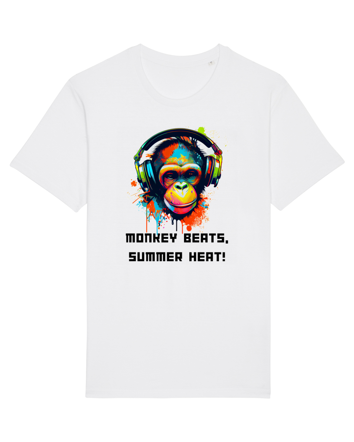 Tricou mânecă scurtă Unisex Rocker White