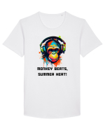 MONKEY BEATS - V7 Tricou mânecă scurtă guler larg Bărbat Skater