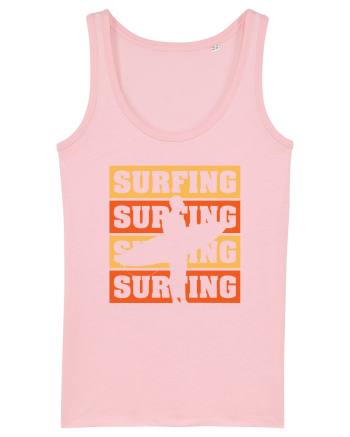 Surfing Surfing Surfing Surfing Cotton Pink