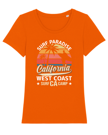 Surf Paradise California West Coast Surf CA Camp Bright Orange