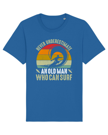 Never Underestimate An Old Man Who Can Surf Royal Blue