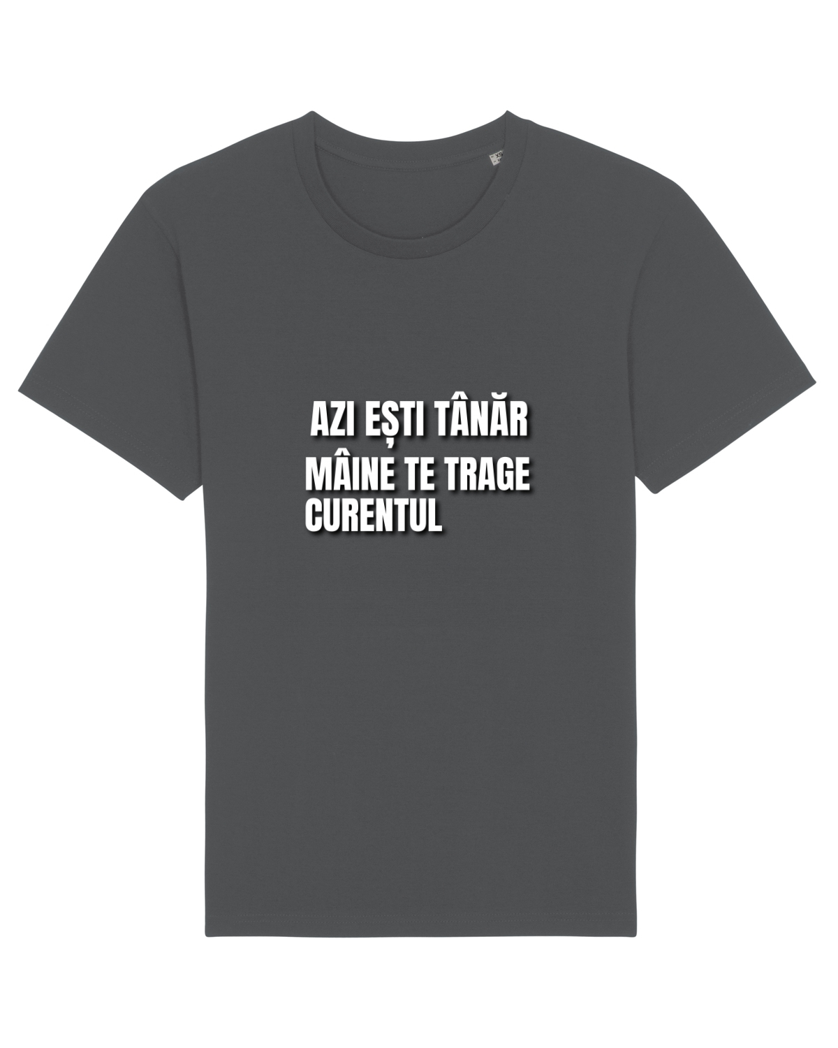 Tricou mânecă scurtă Unisex Rocker Anthracite