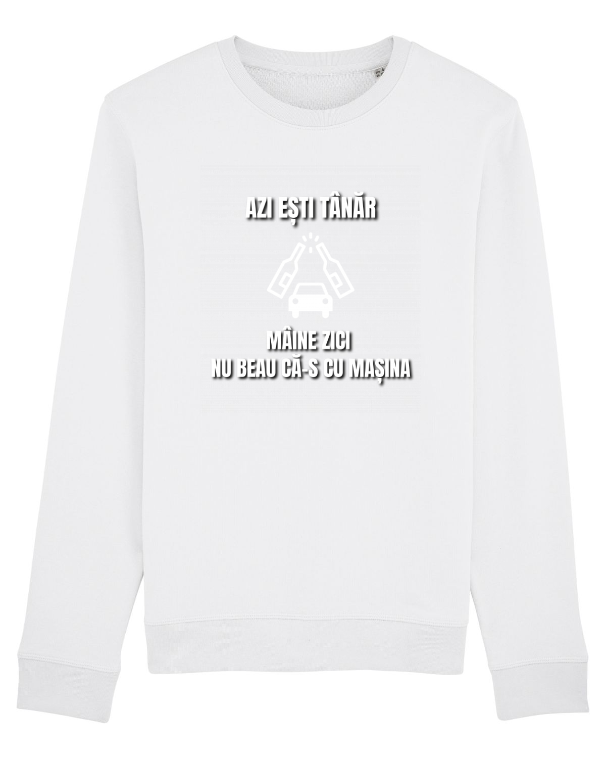 Bluză mânecă lungă Unisex Rise White
