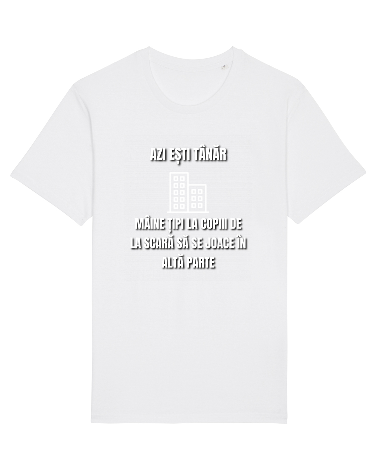 Tricou mânecă scurtă Unisex Rocker White