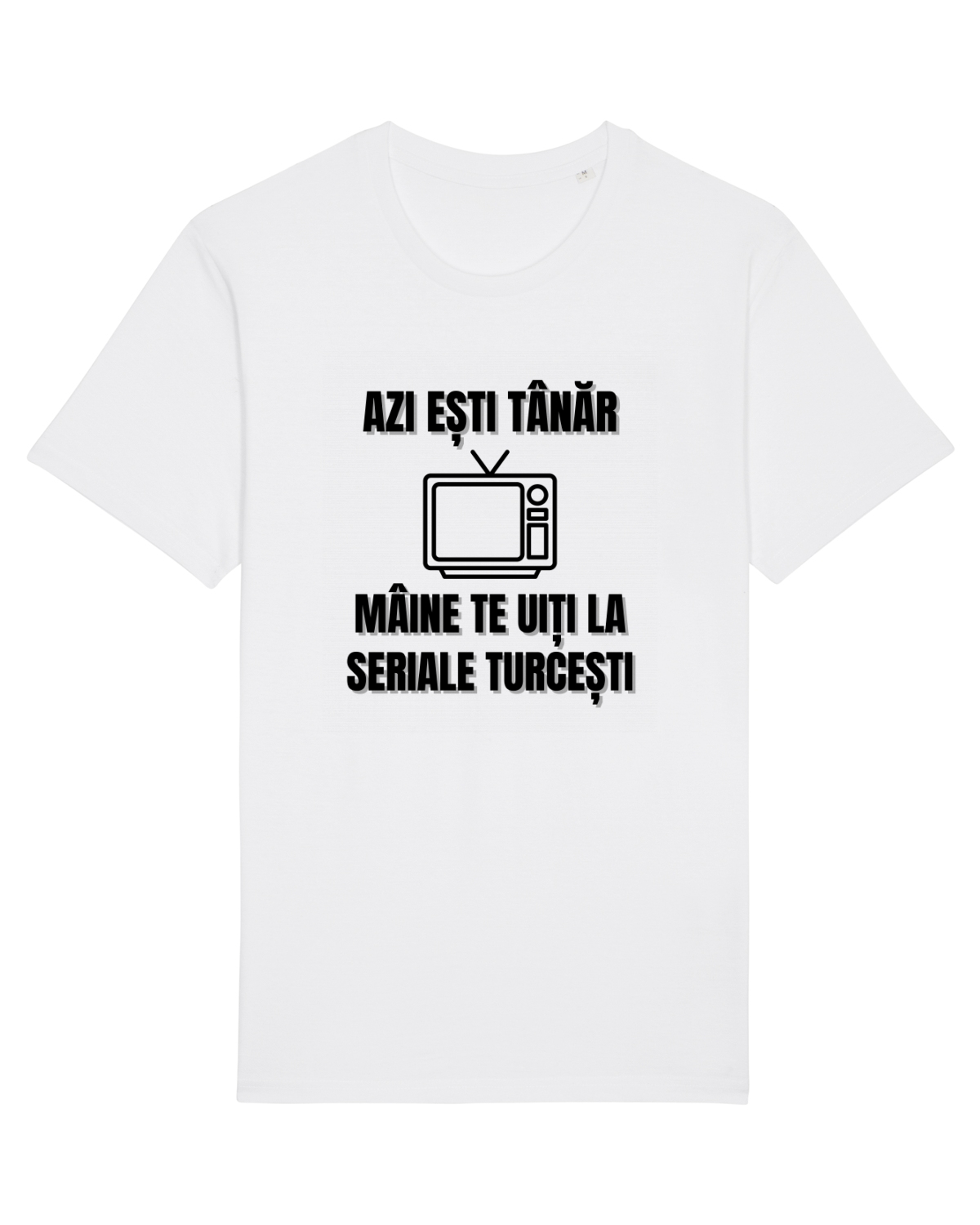 Tricou mânecă scurtă Unisex Rocker White