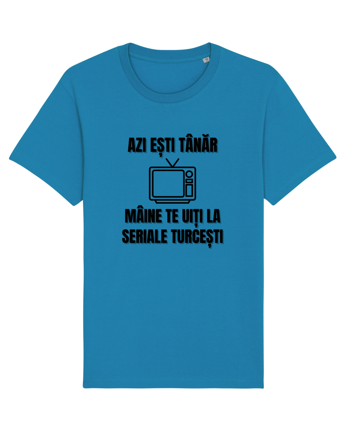 Tricou mânecă scurtă Unisex Rocker Azur