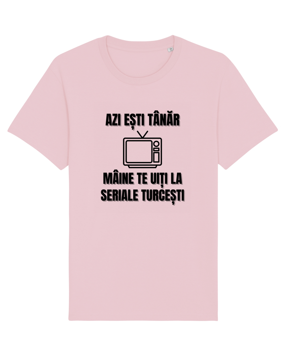 Tricou mânecă scurtă Unisex Rocker Cotton Pink