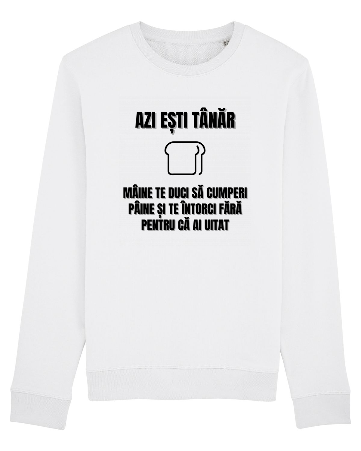 Bluză mânecă lungă Unisex Rise White