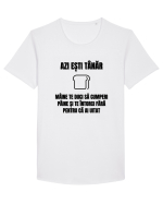 Azi esti tanar maine te duci sa cumperi paine si te intorci fara  Tricou mânecă scurtă guler larg Bărbat Skater