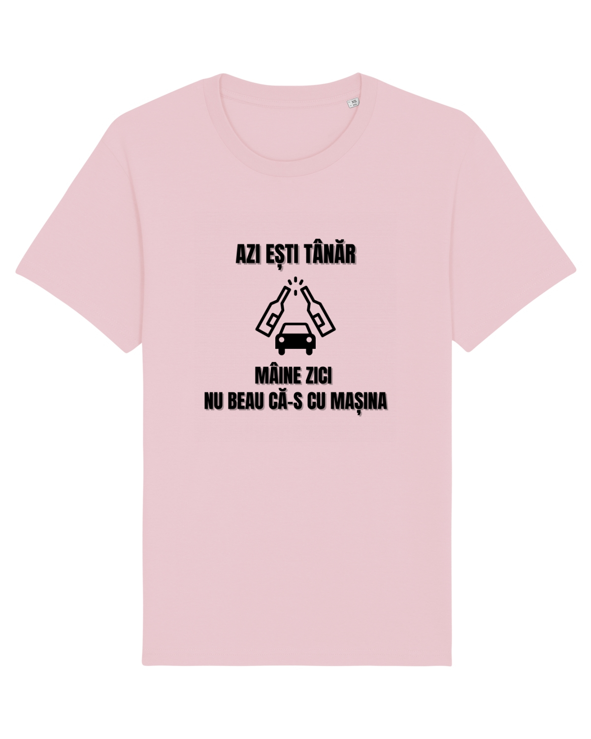 Tricou mânecă scurtă Unisex Rocker Cotton Pink