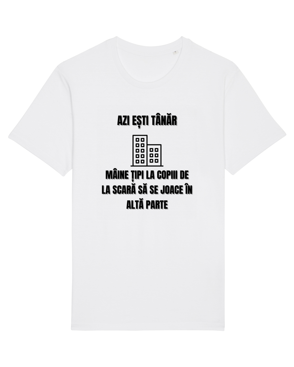 Tricou mânecă scurtă Unisex Rocker White